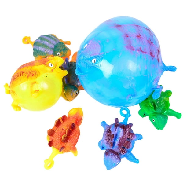 Dinosaur Blow Up Inflatable Balloon Ball Funny Bouncing Sensory Stress Toy K6N6